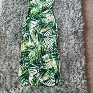 Tropical Green Maxi Dress